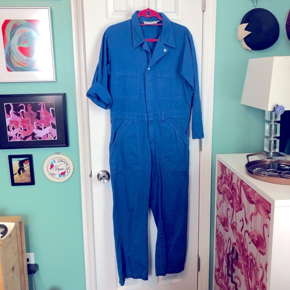 Big Bud Press cornflower jumpsuit M discontinued! - Picture 1 of 5
